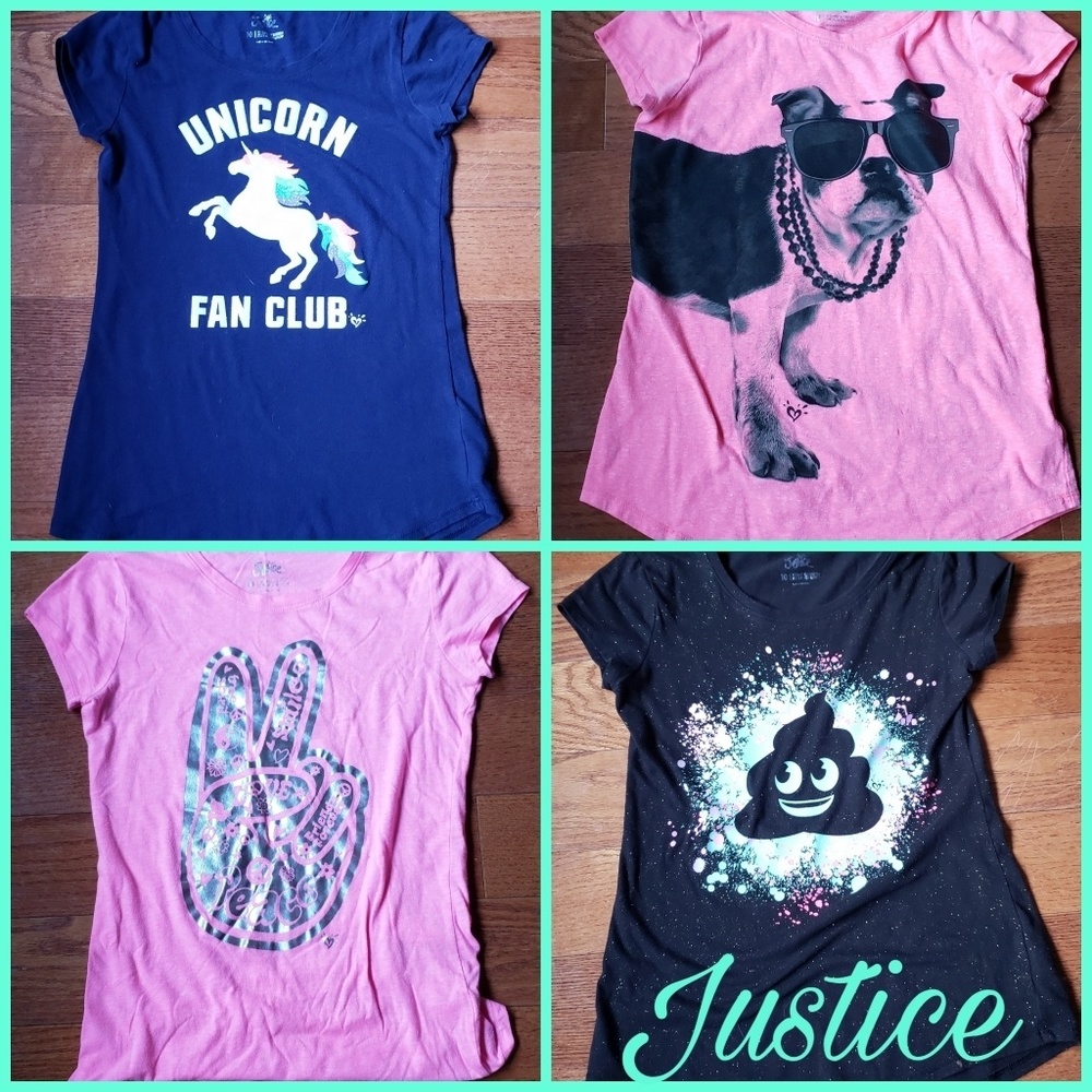 4 Justice sz 10 Tees